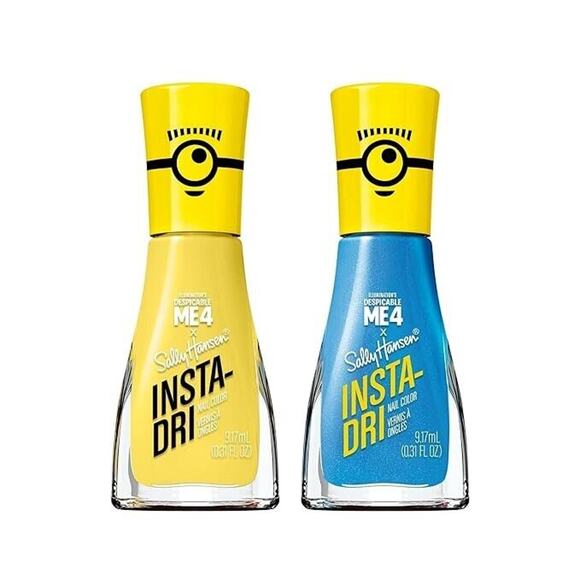 NEW Sally Hansen Insta-Dri Despicable Me Duo – Hella Yella & Blue All Over - Picture 5 of 8